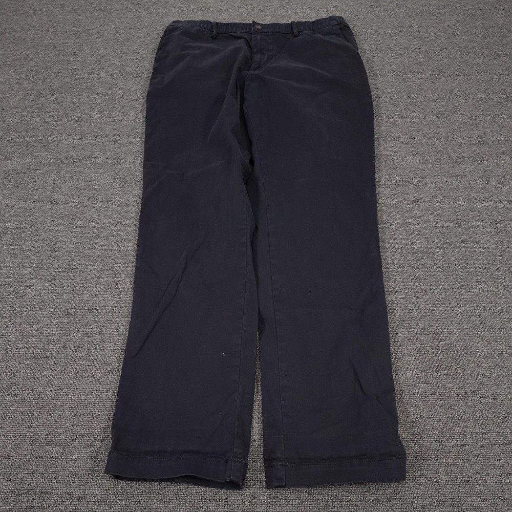 Bearbottom Clothing Pants Mens 34x30 Blue Stretch Chino Elastic Waist Casual